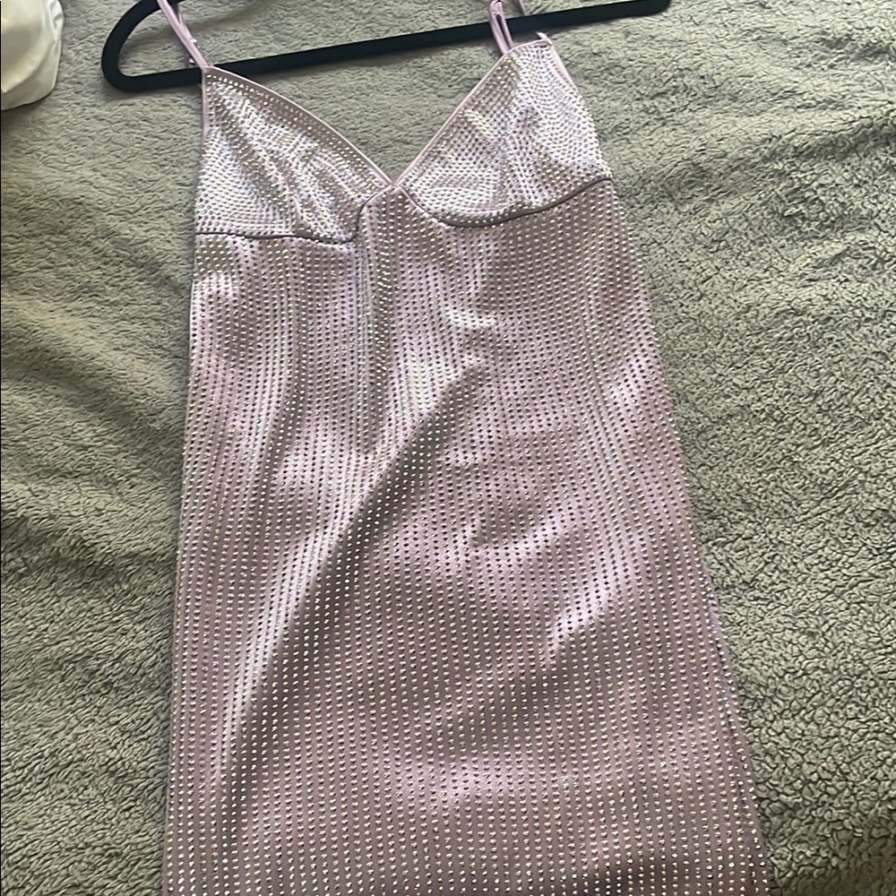 Lavender Spaghetti Strap Dress